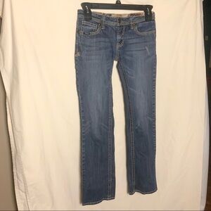 Adiktd Scraped Blue Jeans Sz 4/W28